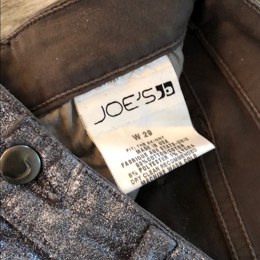 Joe’s soft silver sparkle denim jeans - Picture 4 of 4